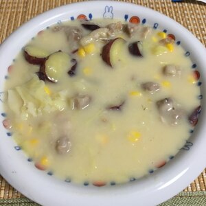 キャベツ消費☆鶏肉とキャベツのクリームシチュー